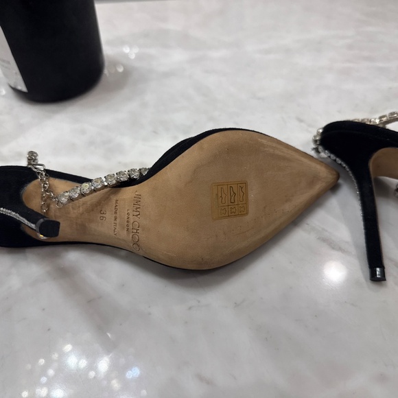 Jimmy Choo Saeda 100 Stiletto Black - Picture 3 of 3